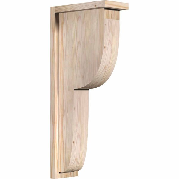 Ekena Millwork Crestline Smooth Corbel w/Backplate, Douglas Fir, 5 1/2"W x 12"D x 28"H COR06X12X28CRE01SDF - main